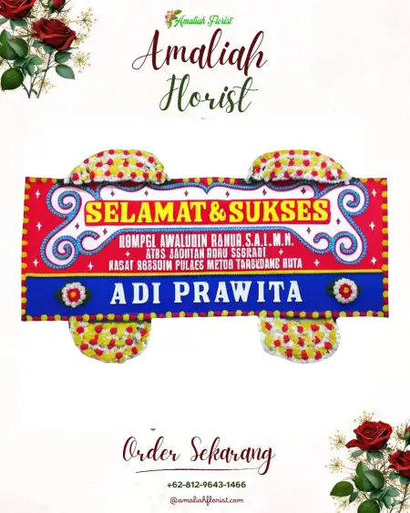Papan Bunga Ucapan Selamat Jaar